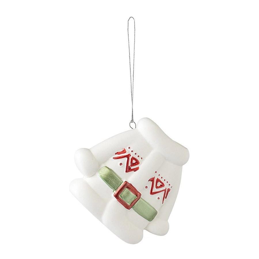 Набор ёлочных украшений с подсветкой Tkano New Year Essential Classy ornaments, 3 шт, фарфор