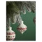 Набор ёлочных шаров с подсветкой Tkano New Year Essential Festive embroidey, 4 шт, фарфор