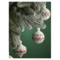 Набор ёлочных шаров с подсветкой Tkano New Year Essential Festive embroidey, 4 шт, фарфор