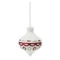 Набор ёлочных шаров с подсветкой Tkano New Year Essential Festive embroidey, 4 шт, фарфор