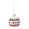Набор ёлочных шаров с подсветкой Tkano New Year Essential Festive embroidey, 4 шт, фарфор