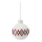 Набор ёлочных шаров с подсветкой Tkano New Year Essential Festive embroidey, 4 шт, фарфор