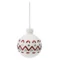 Набор ёлочных шаров с подсветкой Tkano New Year Essential Festive embroidey, 4 шт, фарфор