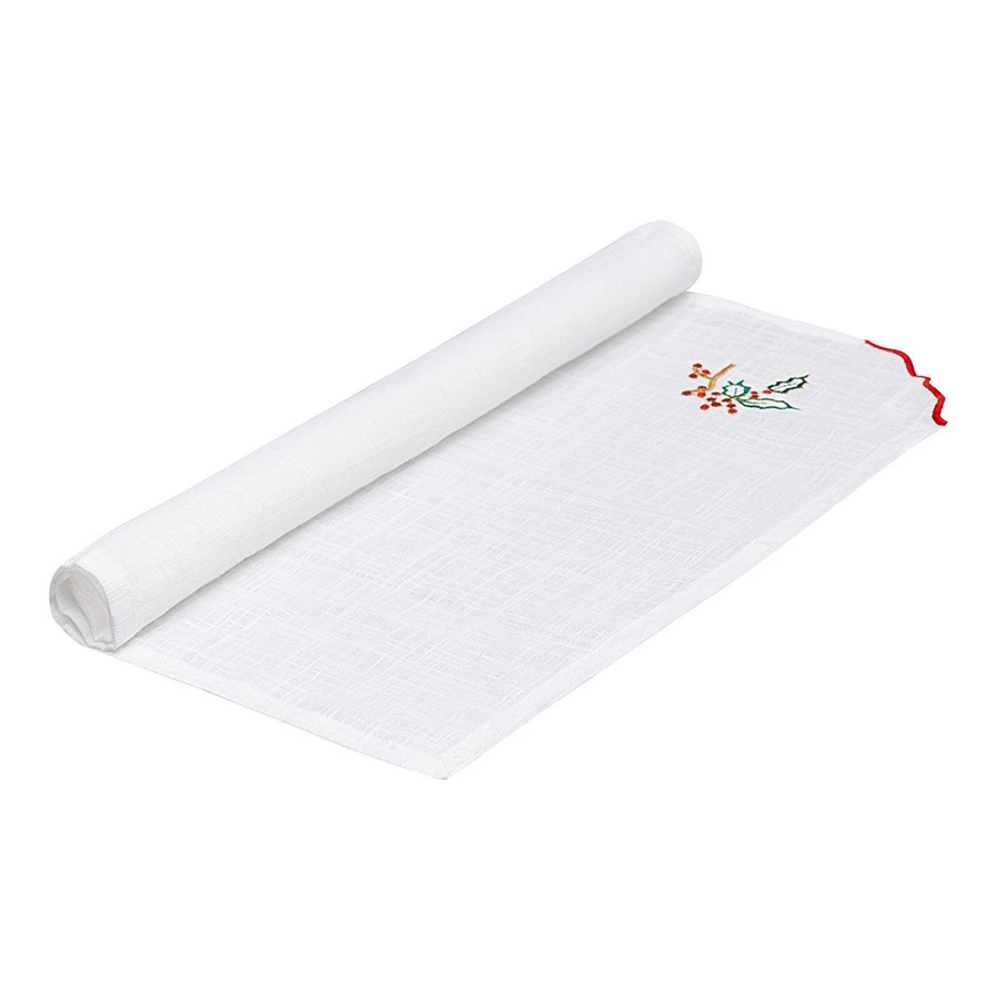 Набор из двух салфеток Tkano Festive wreath New Year Essential, 45х45 см, 100% хлопок