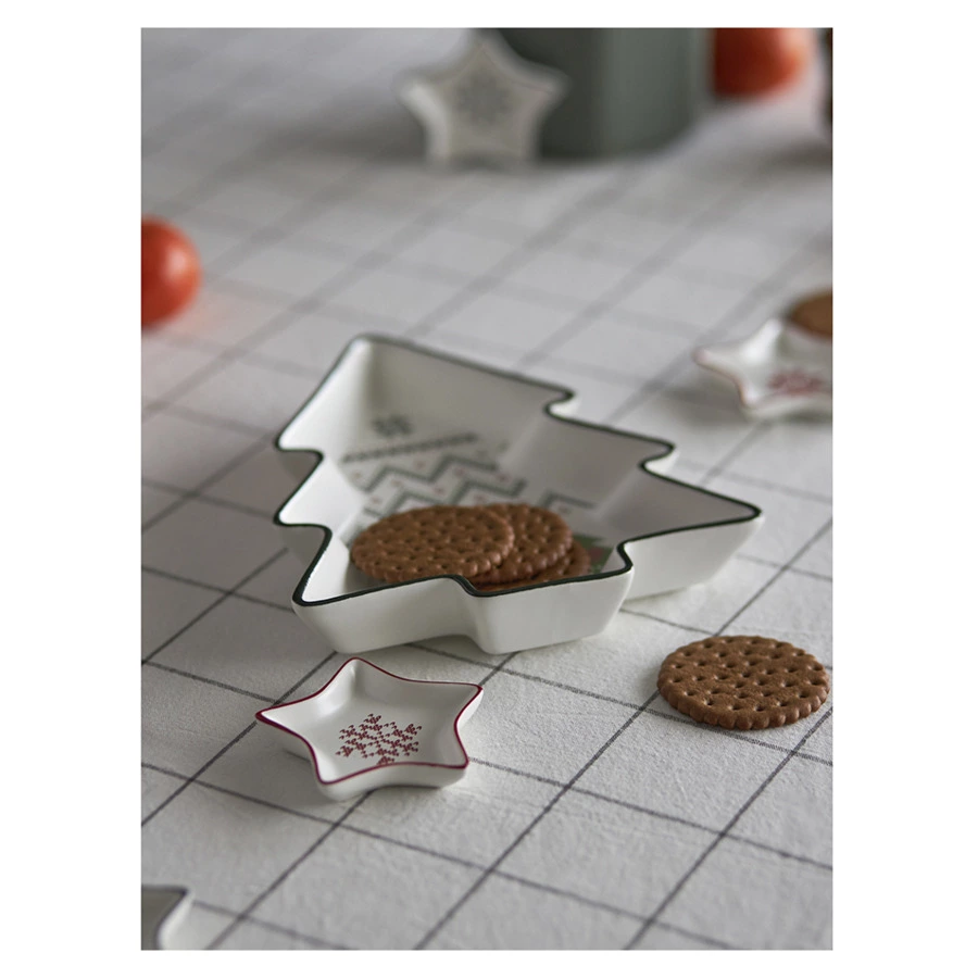 Набор двух 3D блюд Tkano New Year Essential Sweet Memories 20х23,4 см, фарфор