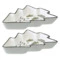 Набор двух 3D блюд Tkano New Year Essential Sweet Memories 20х23,4 см, фарфор
