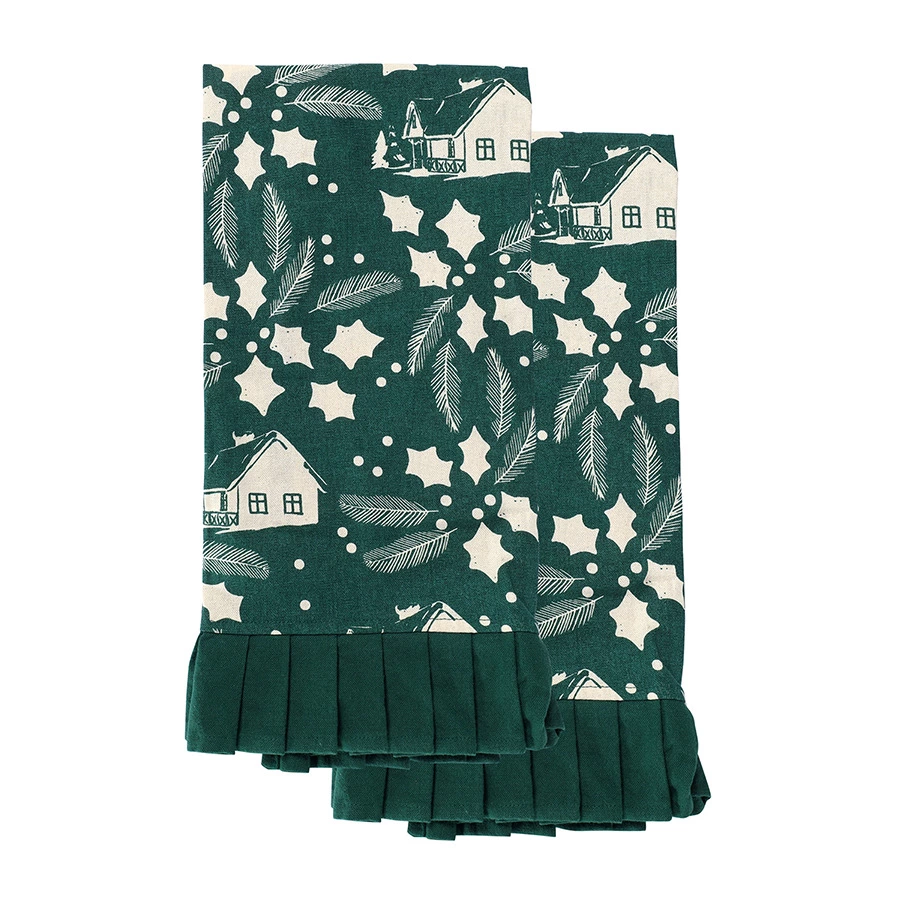 Набор кухонных полотенец Tkano Nordic winter New Year Essential, 50х70 см, 100% хлопок