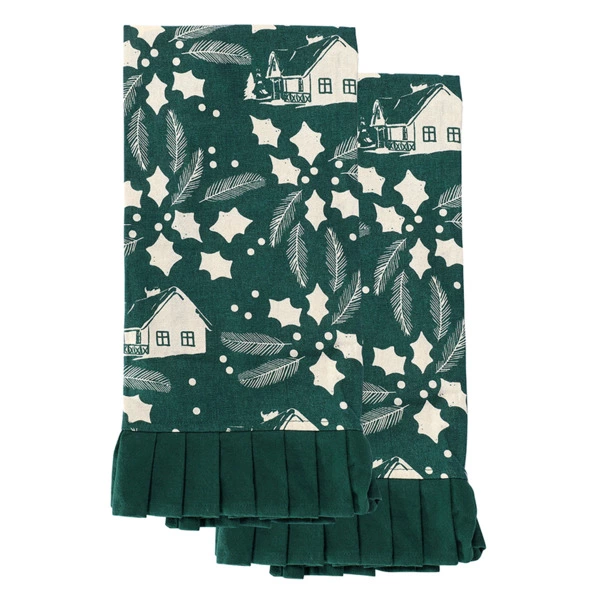 Набор кухонных полотенец Tkano Nordic winter New Year Essential, 50х70 см, 100% хлопок