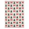 Плед из хлопка с новогодним рисунком Tkano Christmas Bows New Year Essential, 130x180 см