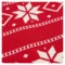 Плед из хлопка с новогодним рисунком Tkano Frostwork New Year Essential, 130x180 см