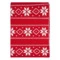 Плед из хлопка с новогодним рисунком Tkano Frostwork New Year Essential, 130x180 см
