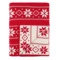 Плед из хлопка с новогодним рисунком Tkano Frostwork New Year Essential, 130x180 см