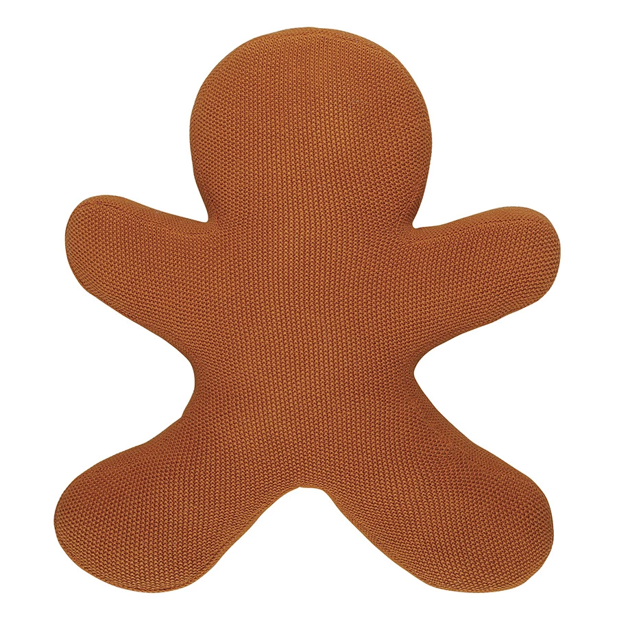 Подушка вязаная Tkano Classy gingerbread New Year Essential, 40х50 см, хлопок, полиэстер