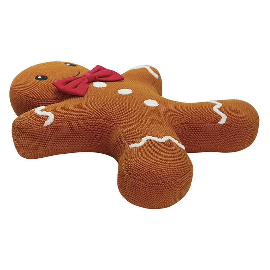 Подушка вязаная Tkano Classy gingerbread New Year Essential, 40х50 см, хлопок, полиэстер
