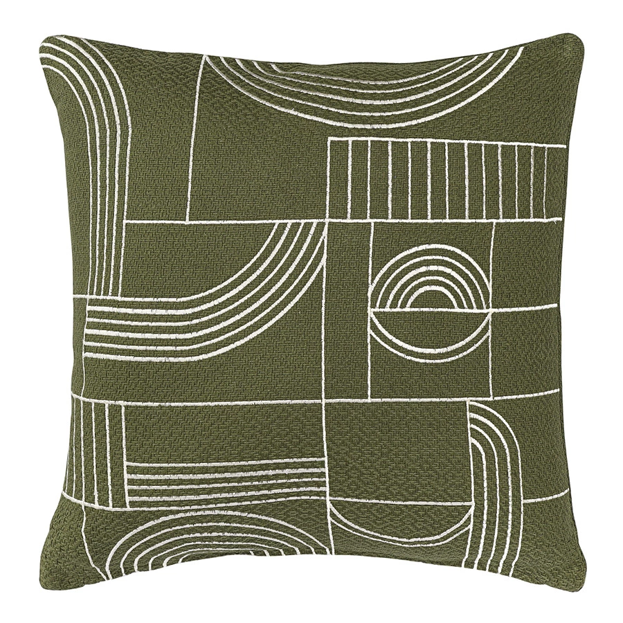 Подушка декоративная Tkano Cave maze Ethnic, 45х45 см, хлопок, полиэстер