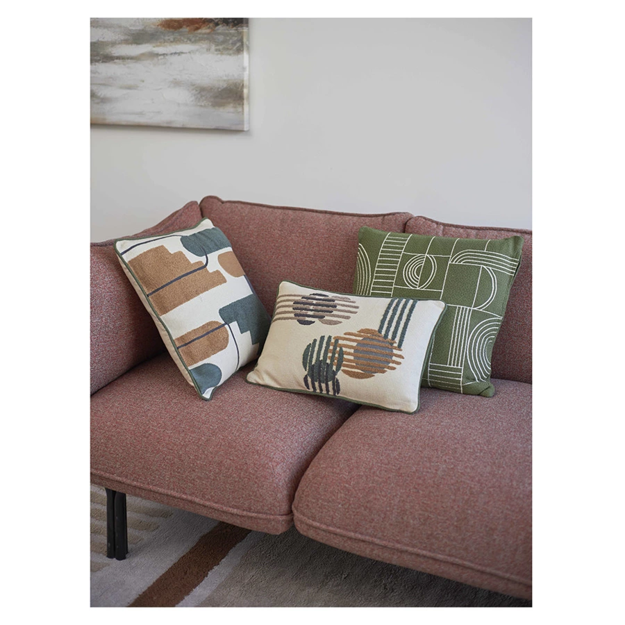 Подушка декоративная Tkano Cave maze Ethnic, 45х45 см, хлопок, полиэстер