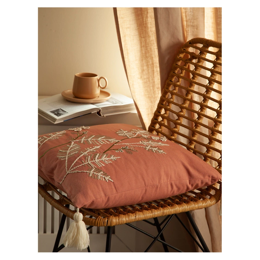 Подушка декоративная Tkano Garden revival Ethnic, 45х45 см, хлопок, полиэстер