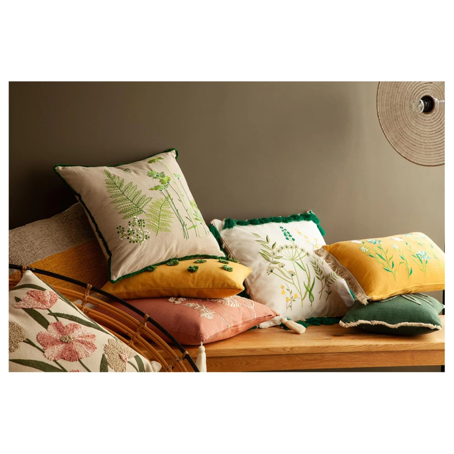 Подушка декоративная Tkano Garden revival Ethnic, 45х45 см, хлопок, полиэстер