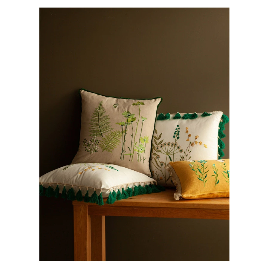 Подушка декоративная Tkano Meadow bloom Ethnic, 45х45 см, хлопок, полиэстер