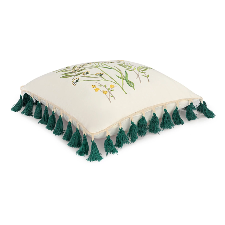 Подушка декоративная Tkano Meadow bloom Ethnic, 45х45 см, хлопок, полиэстер