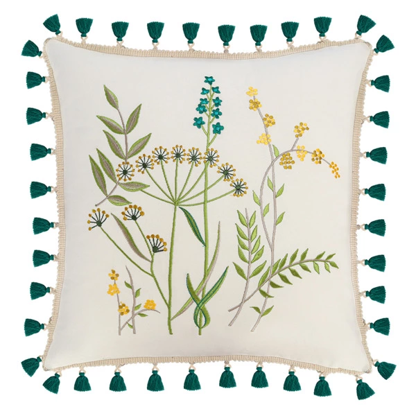 Подушка декоративная Tkano Meadow bloom Ethnic, 45х45 см, хлопок, полиэстер