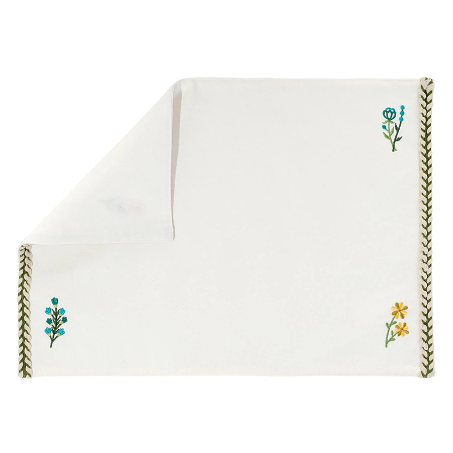 Салфетка под приборы Tkano Meadow bloom Ethnic, 33х48 см, 100% хлопок