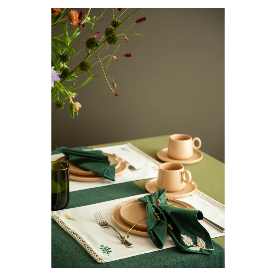 Салфетка под приборы Tkano Meadow bloom Ethnic, 33х48 см, 100% хлопок