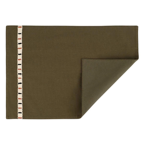 Салфетка под приборы Tkano Nomad grid Ethnic, 33х48 см, 100% хлопок