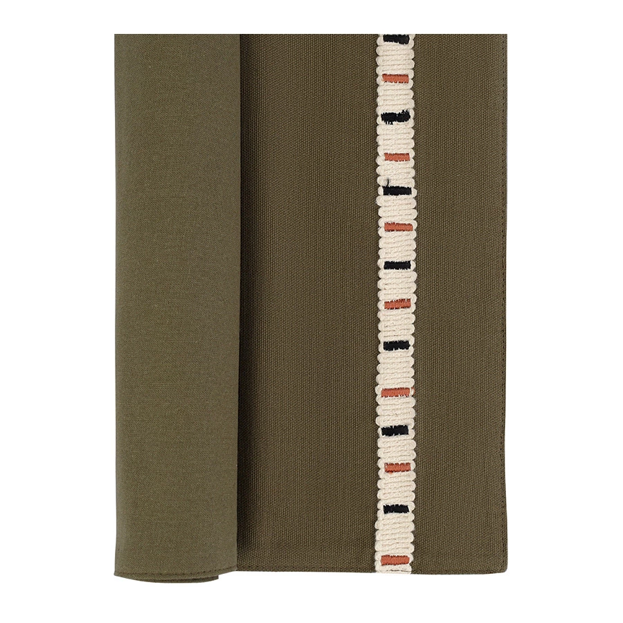 Салфетка под приборы Tkano Nomad grid Ethnic, 33х48 см, 100% хлопок