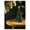 Свеча декоративная Tkano New Year Essential Festive flame, Д0,5х19,5 см, зеленая