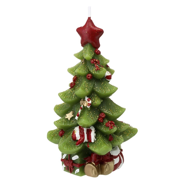 Свеча декоративная Tkano New Year Essential Green Miracle , 7,4х18 см