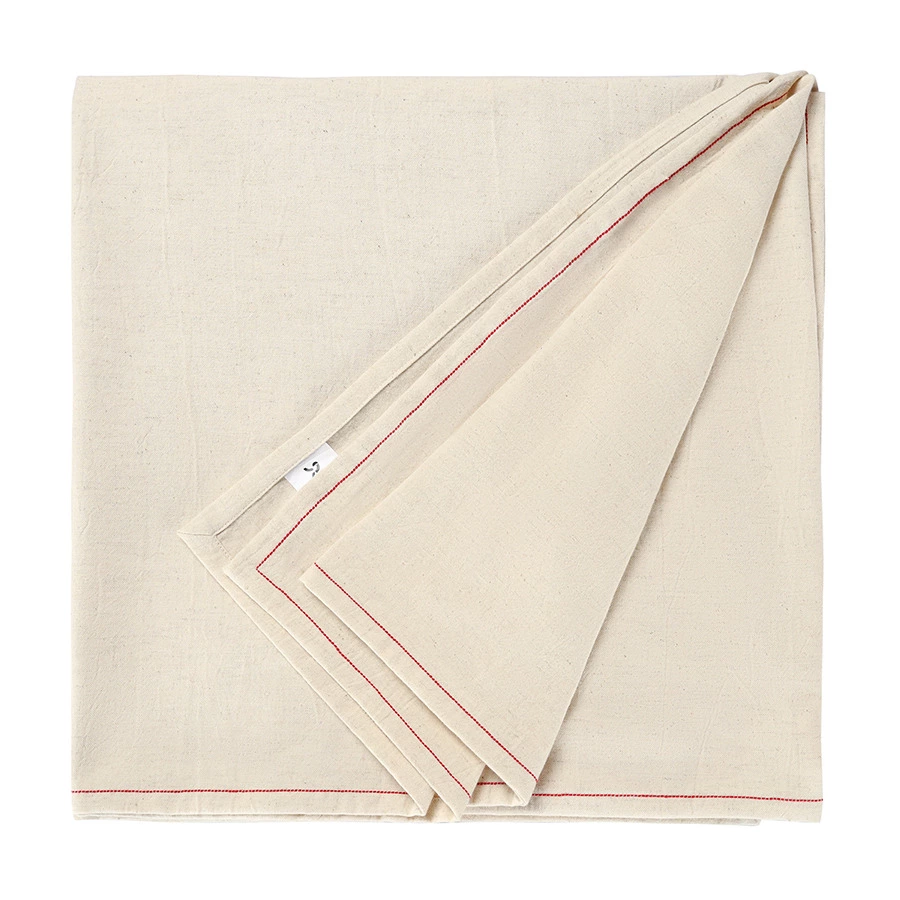 Скатерть квадратная Tkano Fancy Bows Essential, 180х180 см, бежевая, 90% хлопок, 10% лён