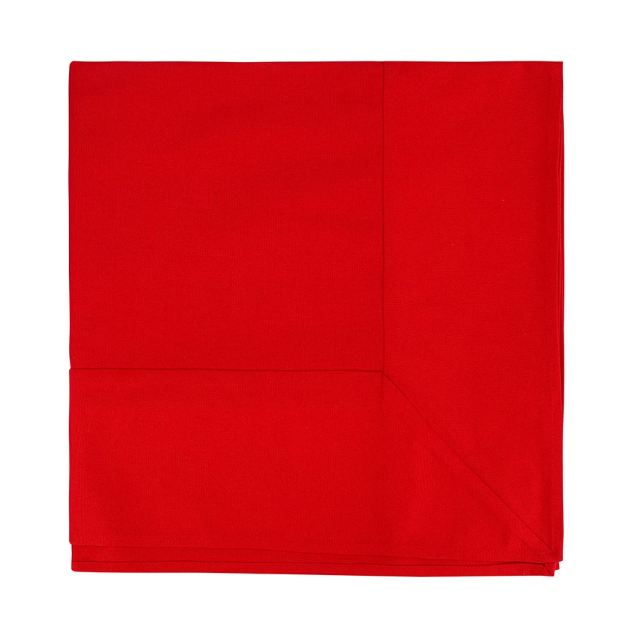 Скатерть квадратная Tkano New Year Essential, 170х170 см, красная, 100% хлопок