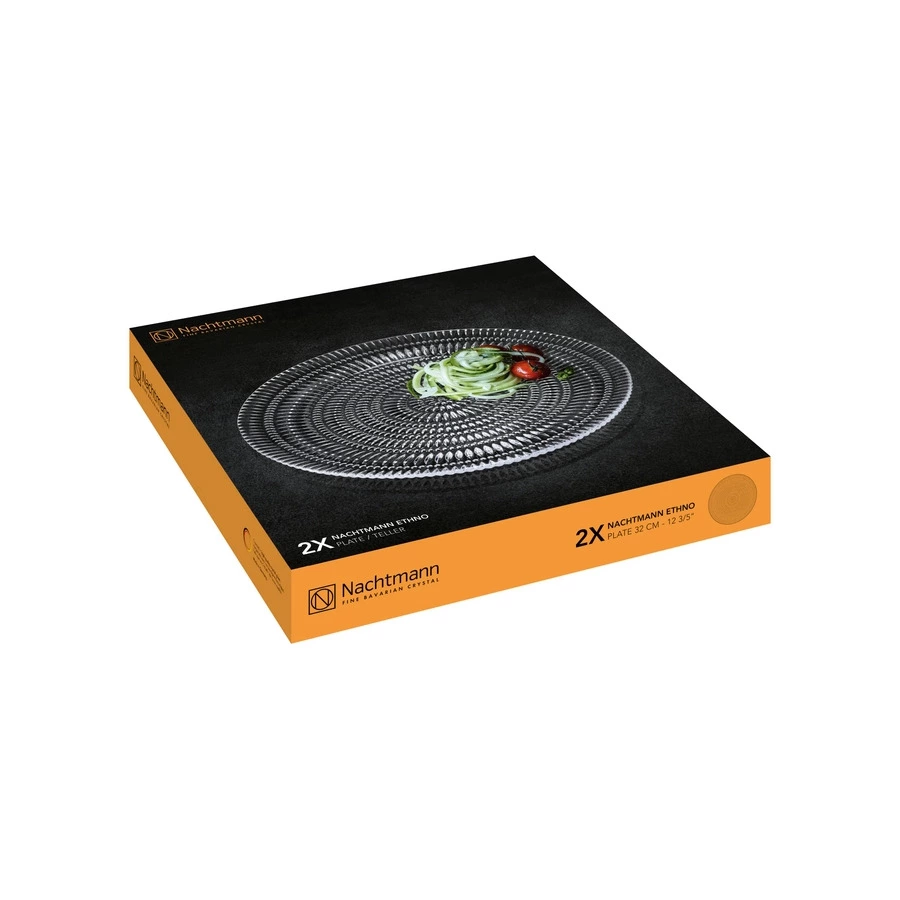 Набор тарелок Nachtmann ETHNO 32 см, 2 шт, стекло хрустальное, п/к