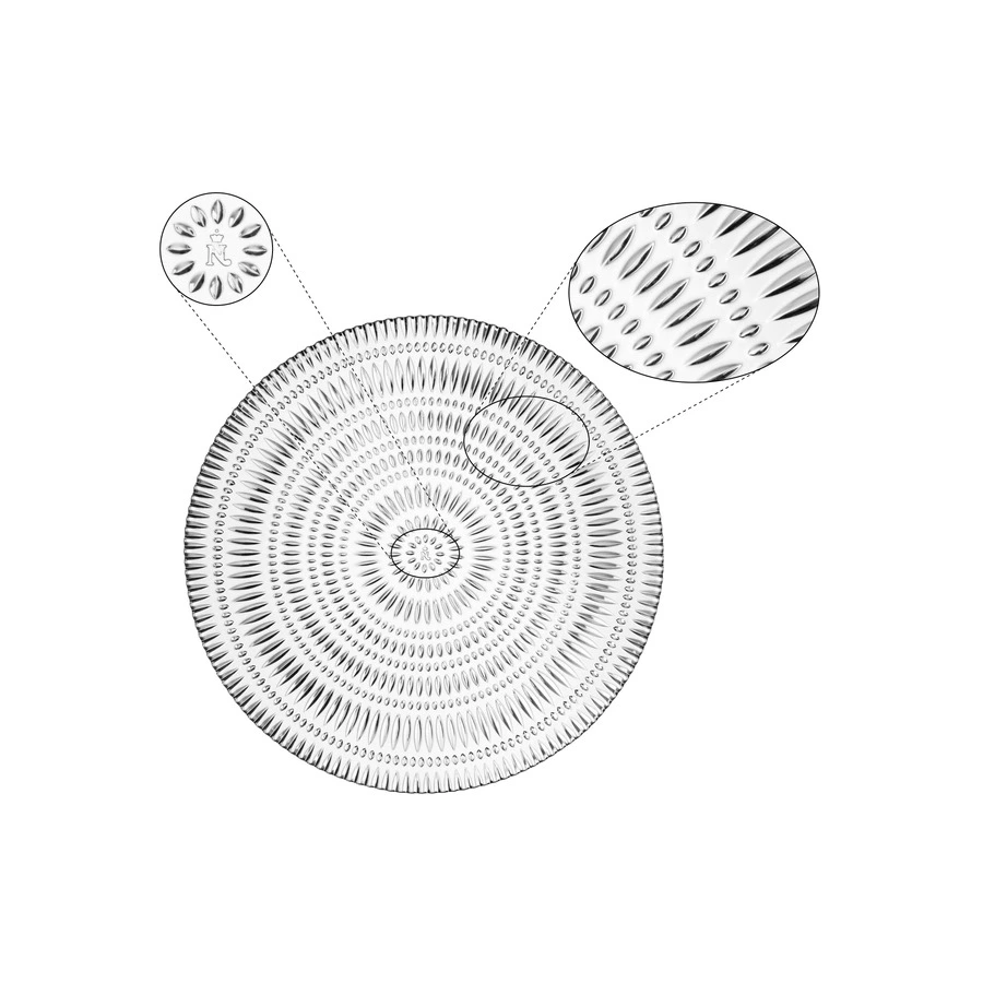 Набор тарелок Nachtmann ETHNO 32 см, 2 шт, стекло хрустальное, п/к