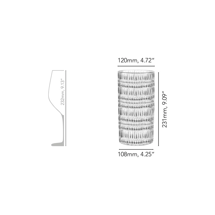 Ваза для цветов Nachtmann ETHNO 23 см, стекло хрустальное, п/к