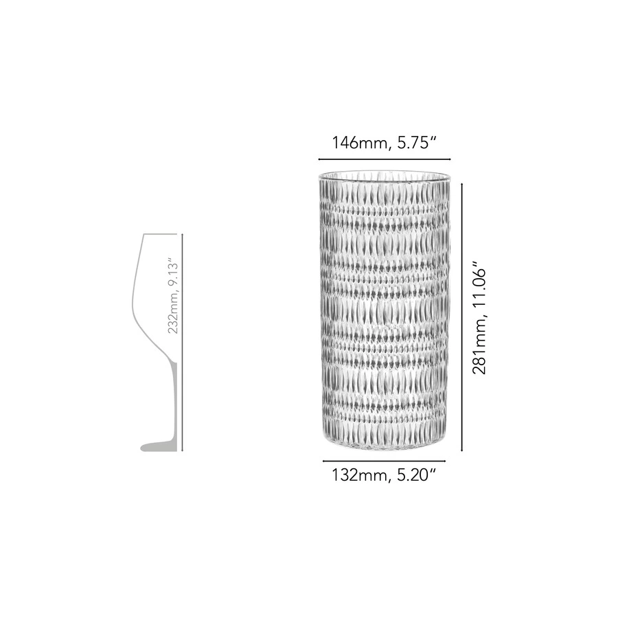 Ваза для цветов Nachtmann ETHNO 28 см, стекло хрустальное, п/к