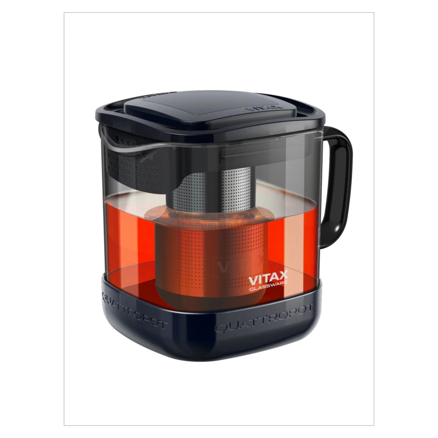 Чайник заварочный Vitax Quattropot  4 в 1 600 мл, боросиликатное стекло