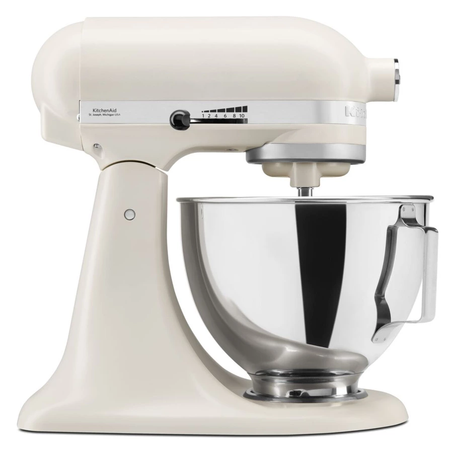 Миксер планетарный KitchenAid 4,3 л, 3 насадки, экран, 5KSM95PSEPL, фарфоровый белый
