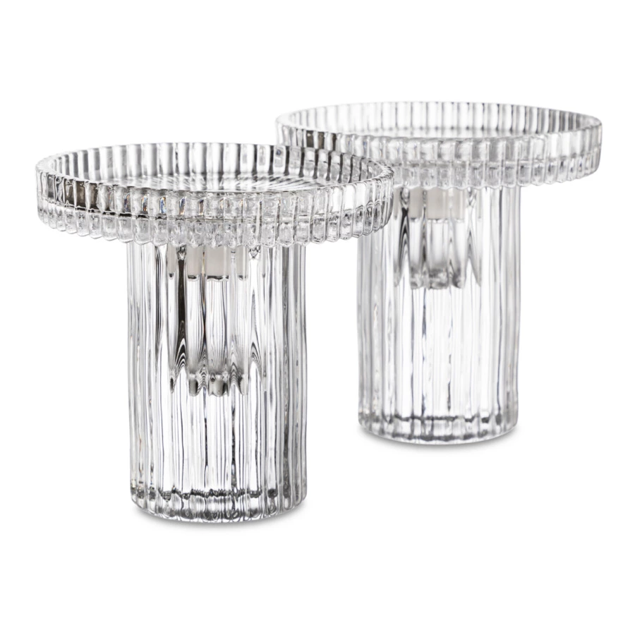 Набор подарочный Decor de table из двух подсвечников и свечей