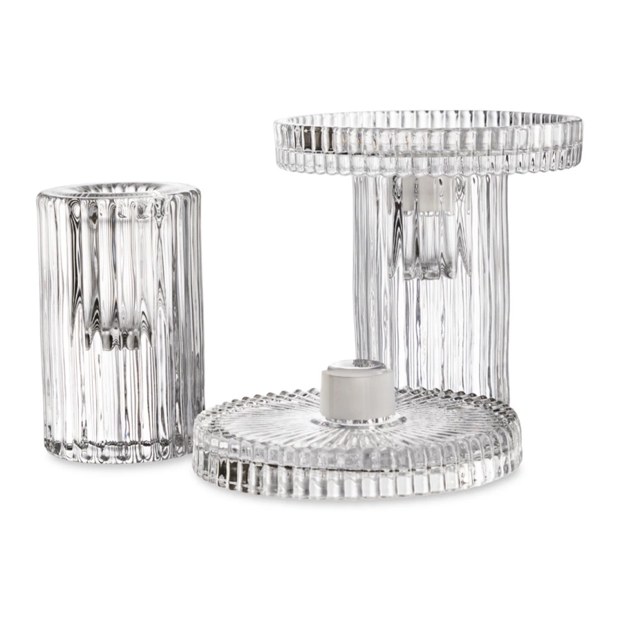 Набор подарочный Decor de table из двух подсвечников и свечей