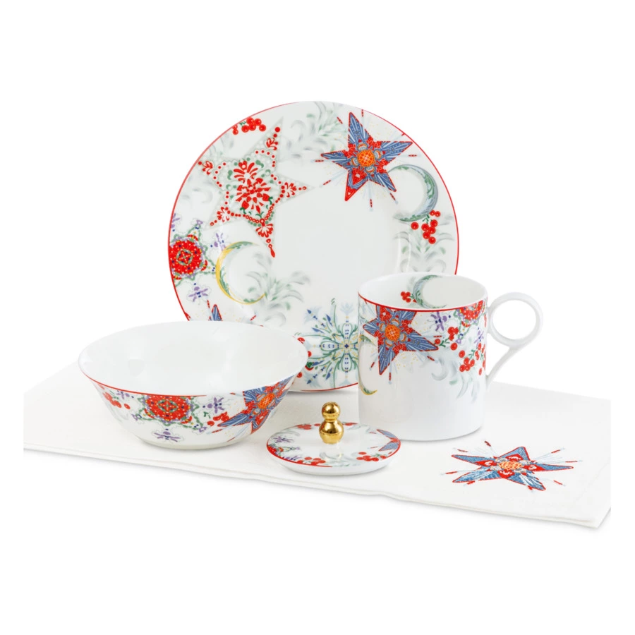 Набор подарочный Decor de table Счастливая Звезда на 1 персону 4 предмета, п/к