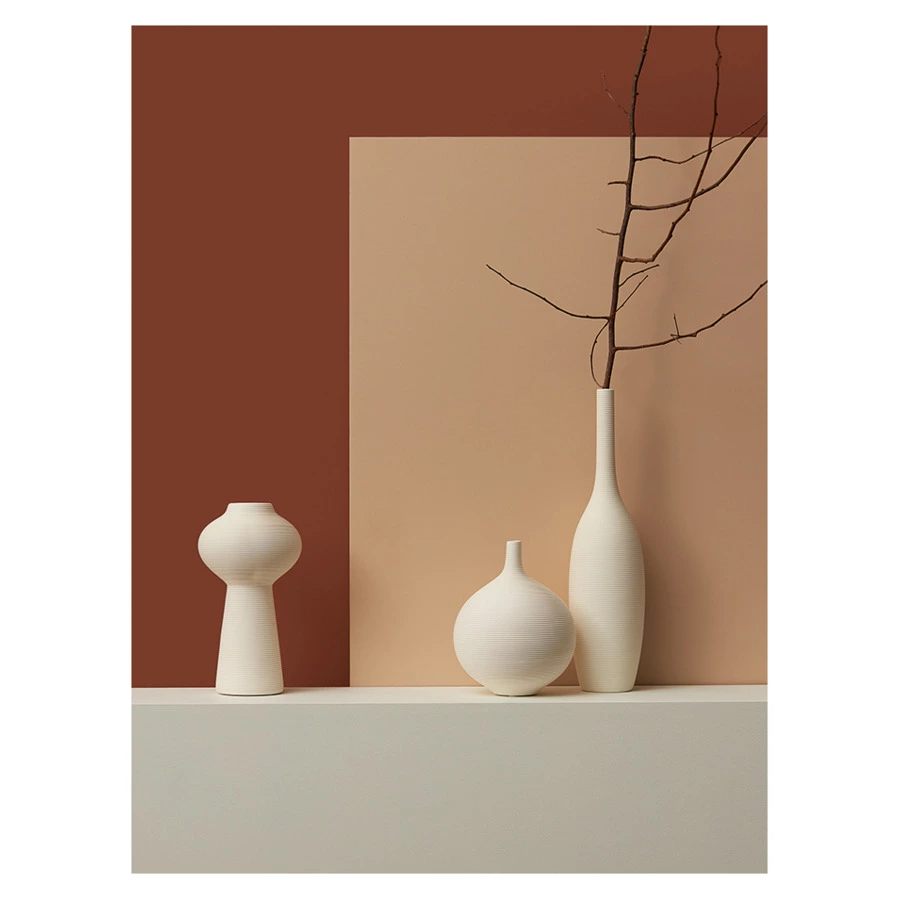 Ваза для цветов Bergenson Bjorn Artemida, 23 см, фарфор, белая