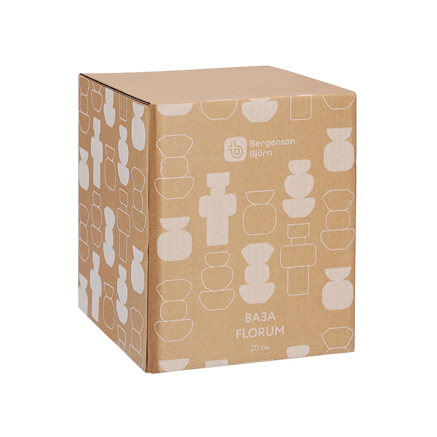 Ваза для цветов Bergenson Bjorn Florum, 20 см, стекло, изумрудная