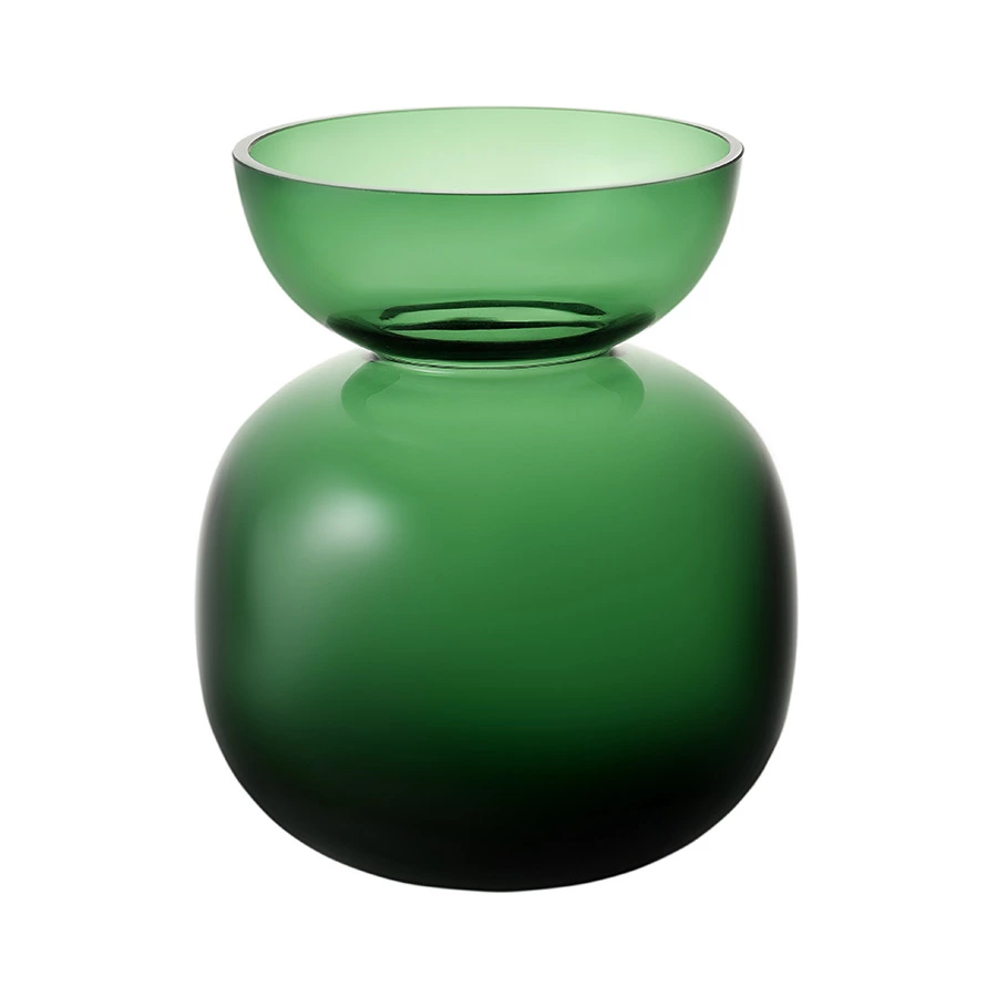 Ваза для цветов Bergenson Bjorn Florum, 20 см, стекло, изумрудная