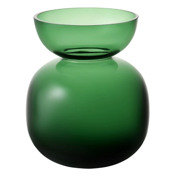 Ваза для цветов Bergenson Bjorn Florum, 20 см, стекло, изумрудная