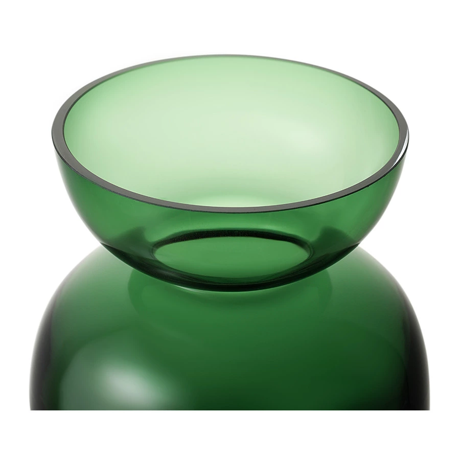 Ваза для цветов Bergenson Bjorn Florum, 20 см, стекло, изумрудная