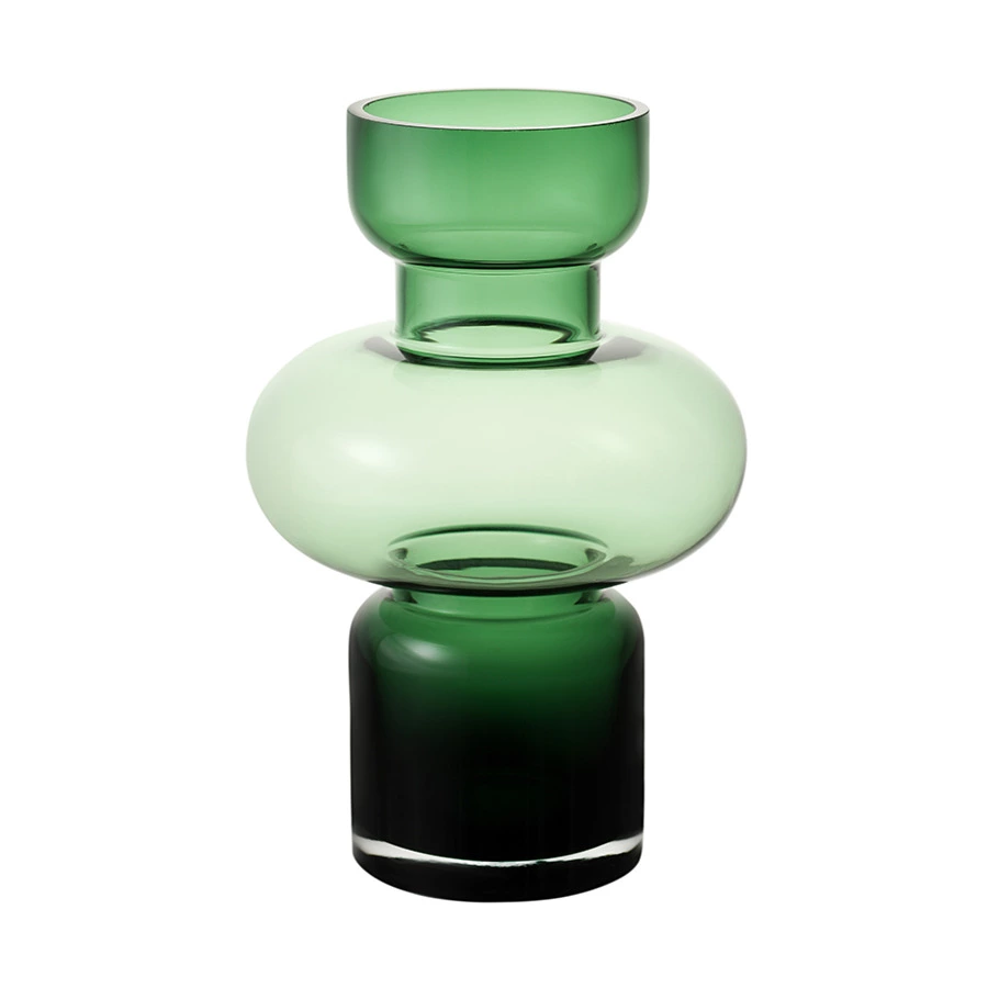 Ваза для цветов Bergenson Bjorn Florum, 25 см, стекло, изумрудная