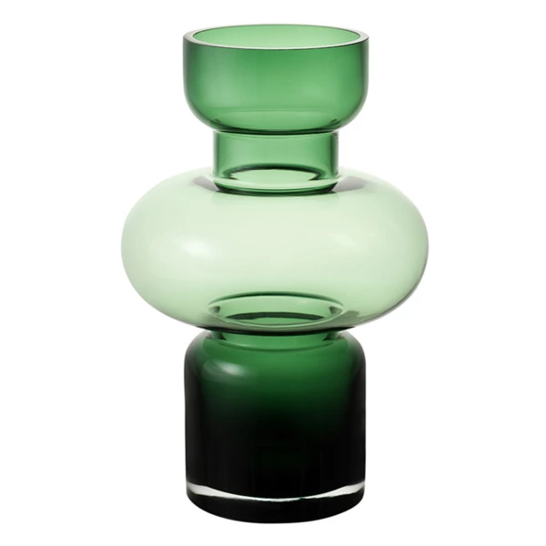 Ваза для цветов Bergenson Bjorn Florum, 25 см, стекло, изумрудная