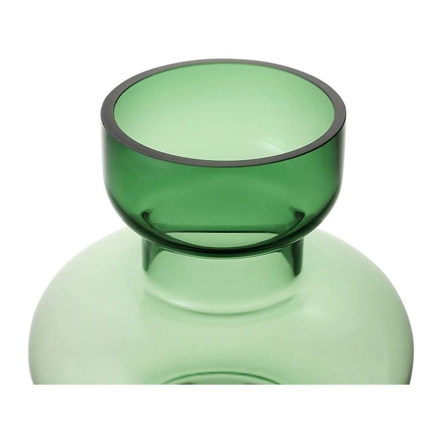 Ваза для цветов Bergenson Bjorn Florum, 25 см, стекло, изумрудная